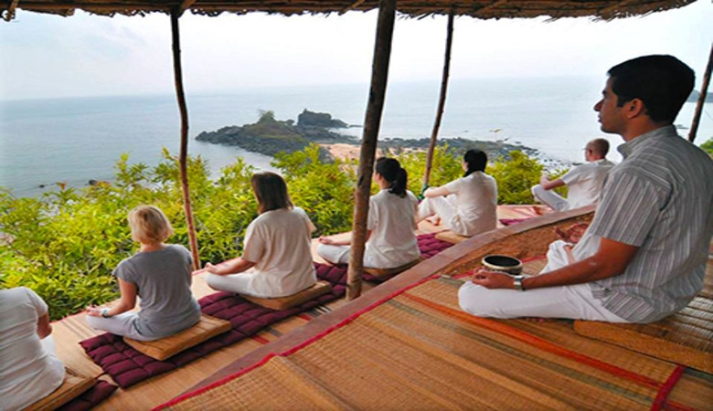 Meditation  Deck on cliff