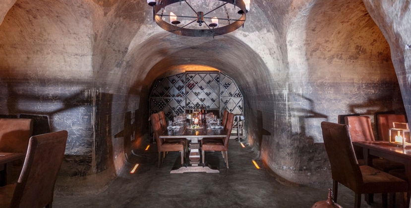 Secret wine cave