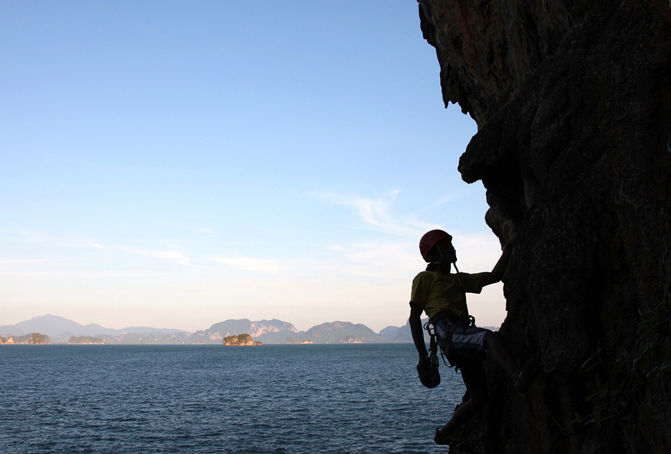 Rock climbing